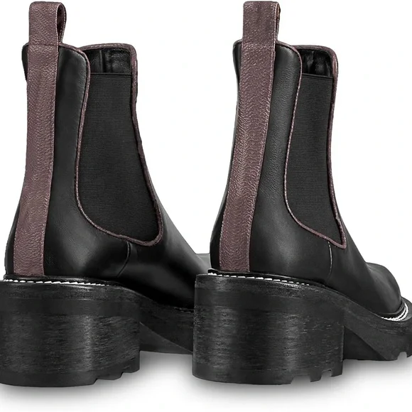 NEW - Women's Chelsea‎ Platform Ankle Boots Chunky Heel Slip - Picture 2 of 8